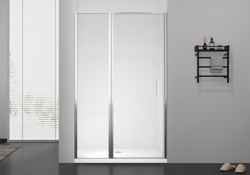 PV 1903F 6 mm glas rak zinklegering pivot plus duschvägg