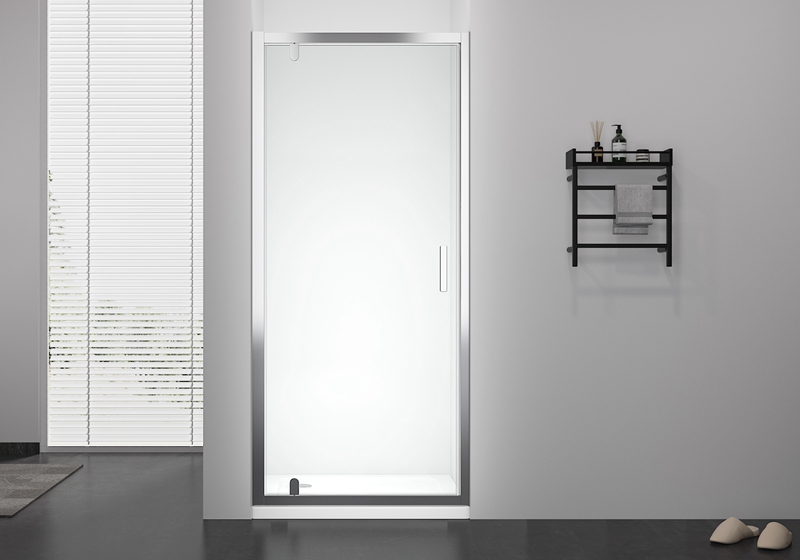 PV 306 6mm lättstädad glas rak gångjärn klassisk duschdörr